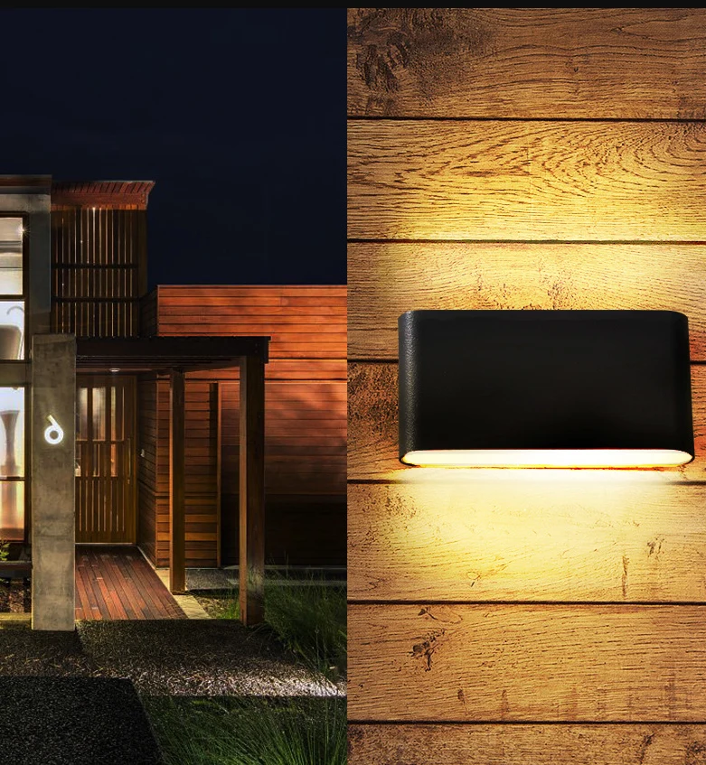 Op- en neerwaartse verlichting Wandmontage Lichtarmatuur Eenvoud Waterdicht Schanslicht voor woonkamer Clearhalo