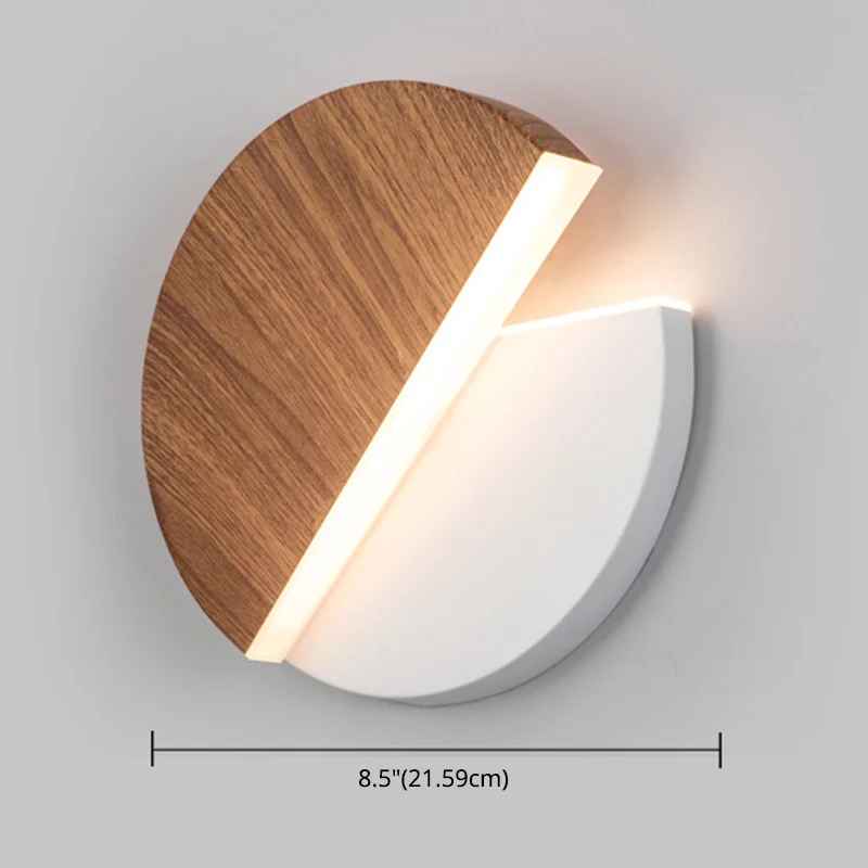 Noordse draaibare wandlamp LED acryl binnenwandlampen ronde schijfvorm Clearhalo