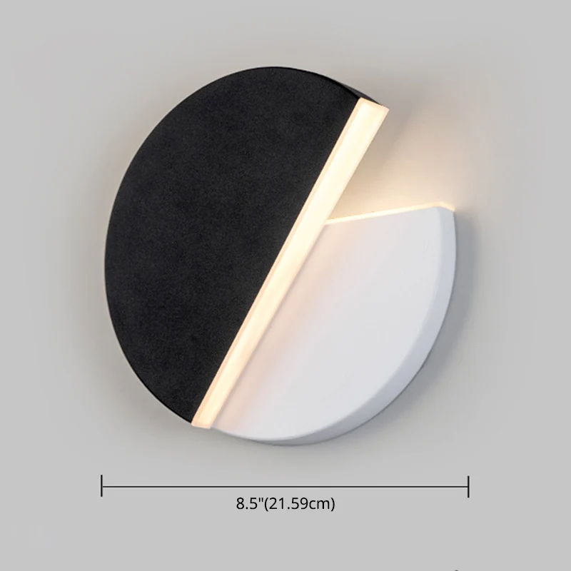 Noordse draaibare wandlamp LED acryl binnenwandlampen ronde schijfvorm Clearhalo