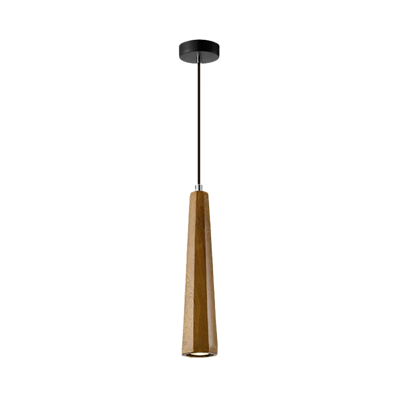 Nordic 1-lichts hanglamp met betonnen kap Zwart/grijs/bruin taps toelopend hangend plafondlicht Clearhalo