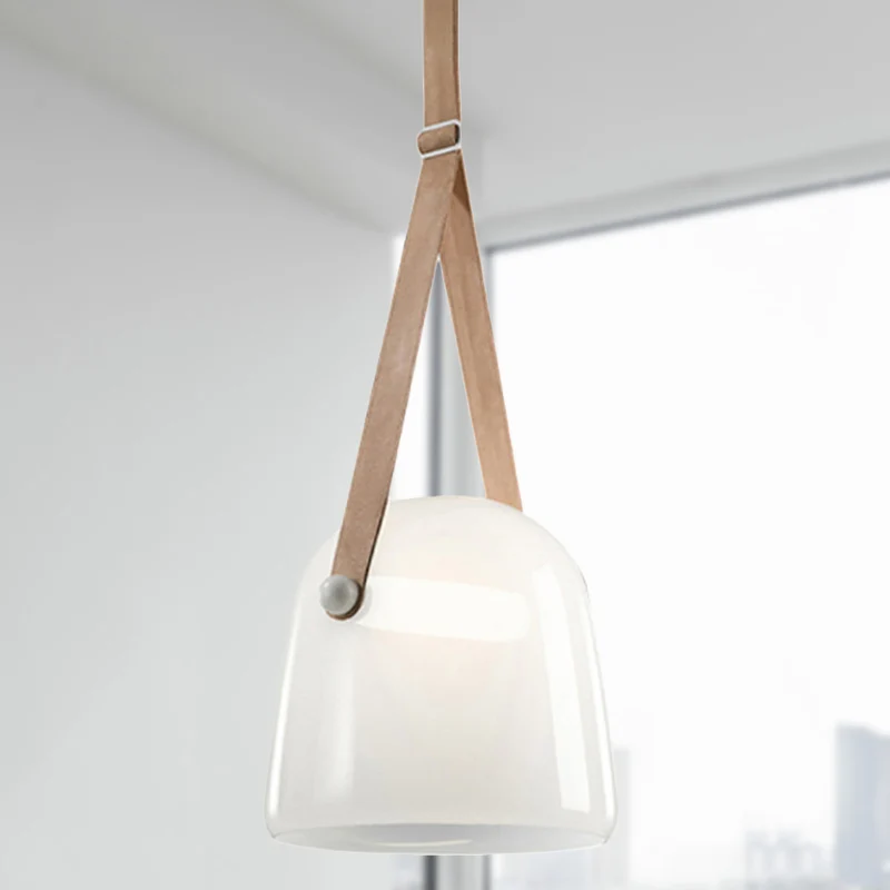 Nordic Bell plafondhanglamp wit/rookgrijs glas 1-lichts woonkamer hanglampset Clearhalo