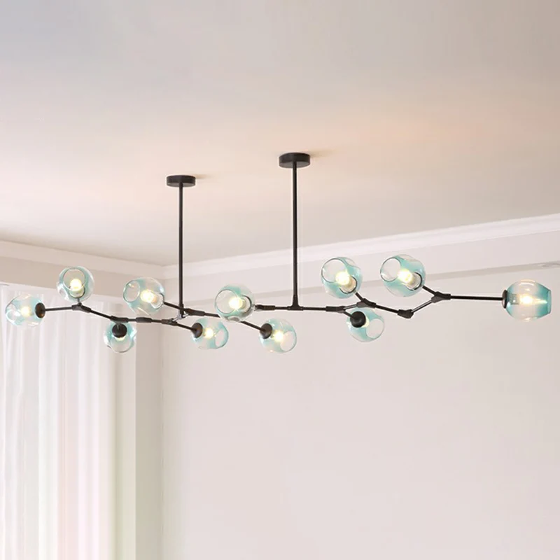 Nordic Molecule-plafondhanglamp met kuiltjes de woonkamer, kroonluchter met draaischarnier Clearhalo