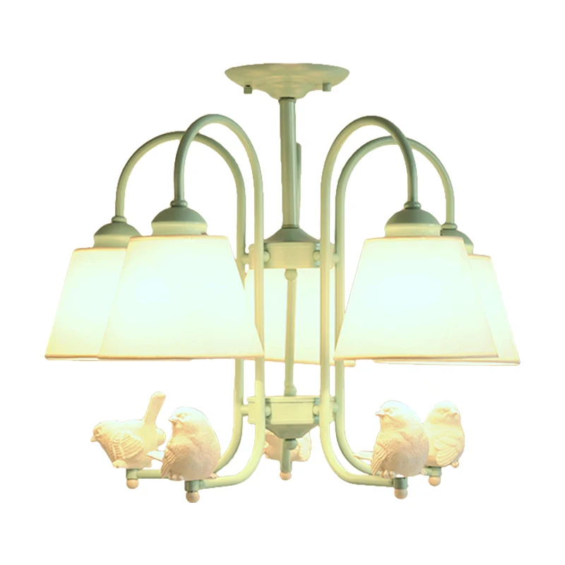Nordic stijlvolle emmer hanglamp met levendige duif metalen kroonluchter groen voor restaurant Clearhalo