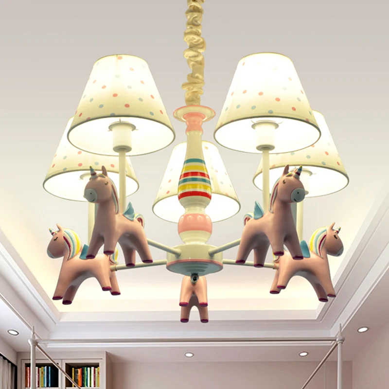 Nordic taps toelopende schaduw hangende lampen stoffen hanglamp voor woonkamer Clearhalo