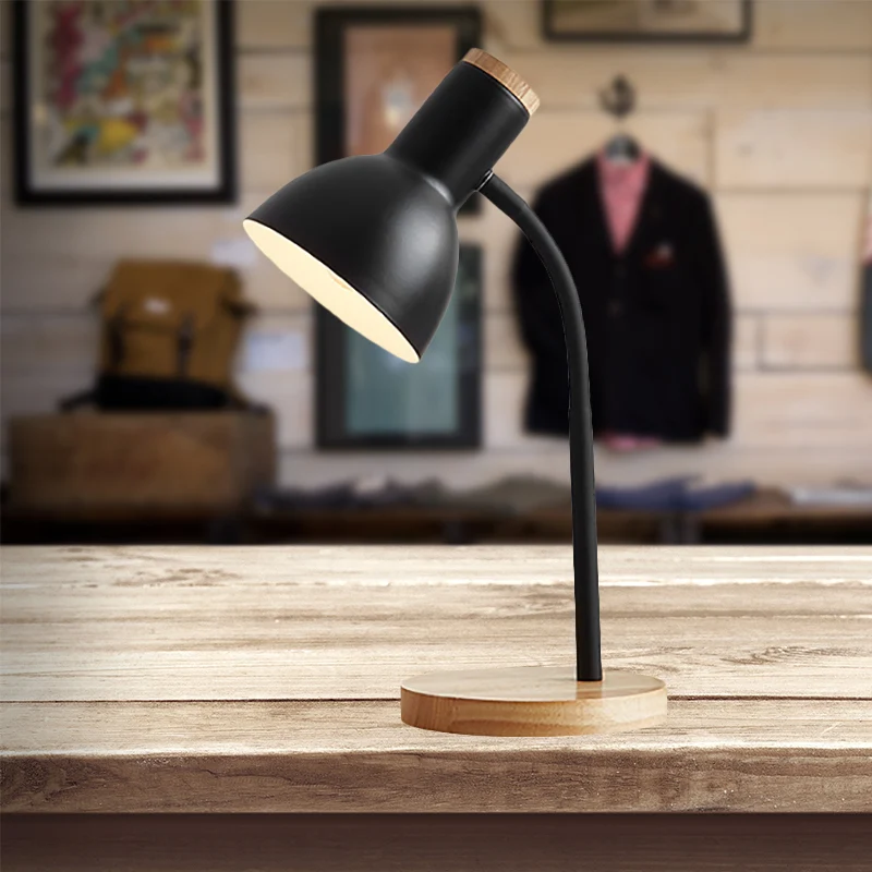 Oogverzorgende metalen bureaulamp One Light Scandinavische stijl studielamp voor kinderslaapkamer Clearhalo