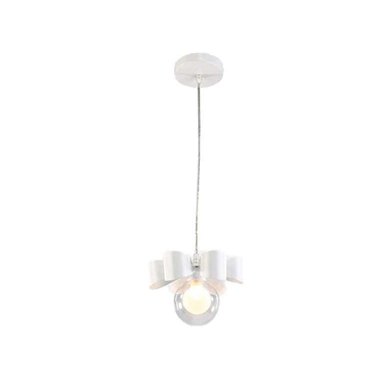 Orb Restaurant Hanglamp met Strik Deco Transparant Glas 1 Licht Moderne Hanglamp Wit Clearhalo