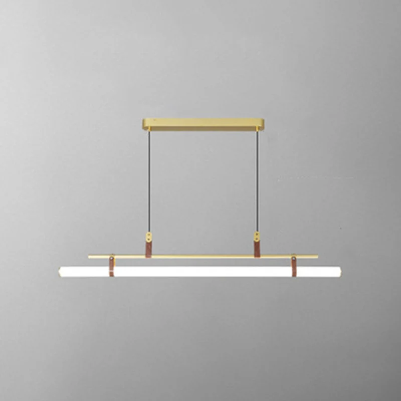 Paalvormige acryl eiland hanglamp Eenvoudige LED-hanglamp voor eetkamer Clearhalo