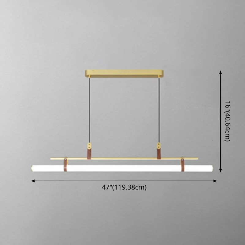Paalvormige acryl eiland hanglamp Eenvoudige LED-hanglamp voor eetkamer Clearhalo