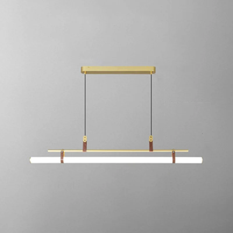 Paalvormige acryl eiland hanglamp Eenvoudige LED-hanglamp voor eetkamer Clearhalo