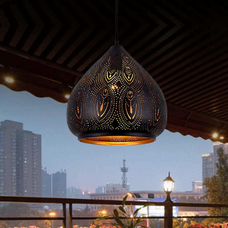 Peer eetkamer hanglamp Tradition metaal 1 lamp zwart hangend verlichtingsarmatuur Clearhalo