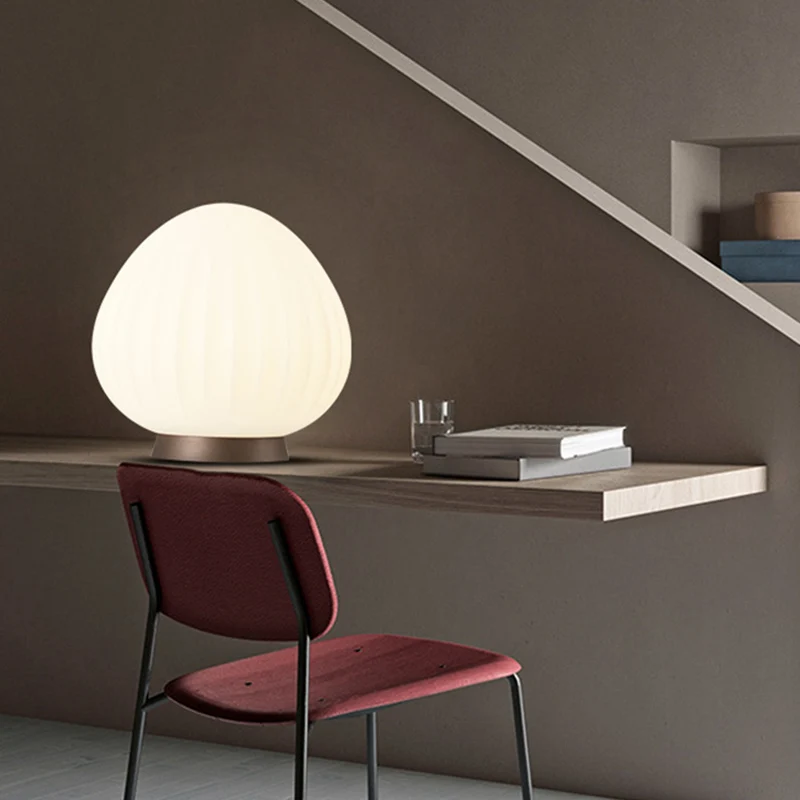 Perzikvormig nachtkastje licht modernistisch acryl 1 licht wit nachtlampje voor nachtkastje Clearhalo