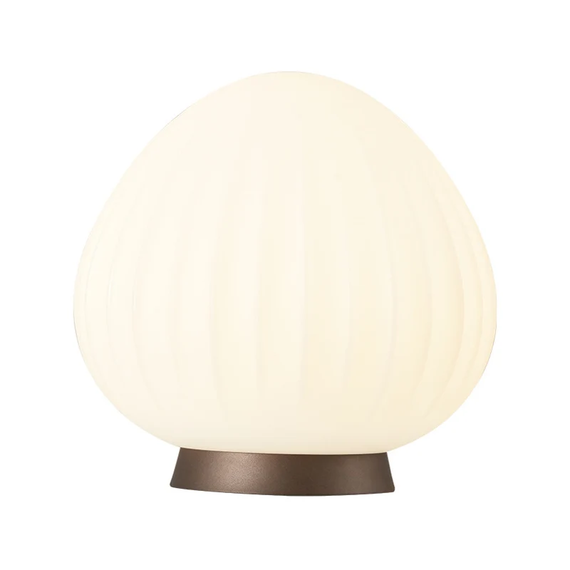 Perzikvormig nachtkastje licht modernistisch acryl 1 licht wit nachtlampje voor nachtkastje Clearhalo