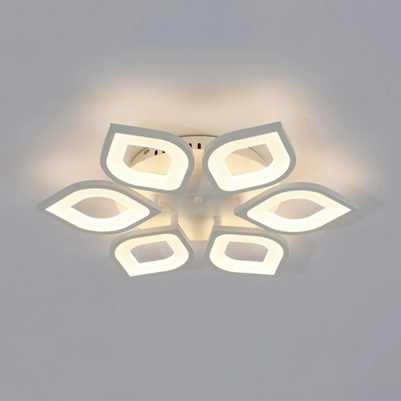 Petal Woonkamer LED Semi-inbouwlicht Acryl Eenvoud Plafondinbouw wit Clearhalo