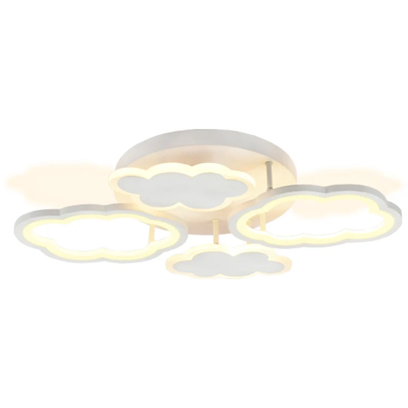 Plafondlamp met wolkenthema voor kinderkamer, acryl Scandinavisch wit, inbouwplafondlamp Clearhalo