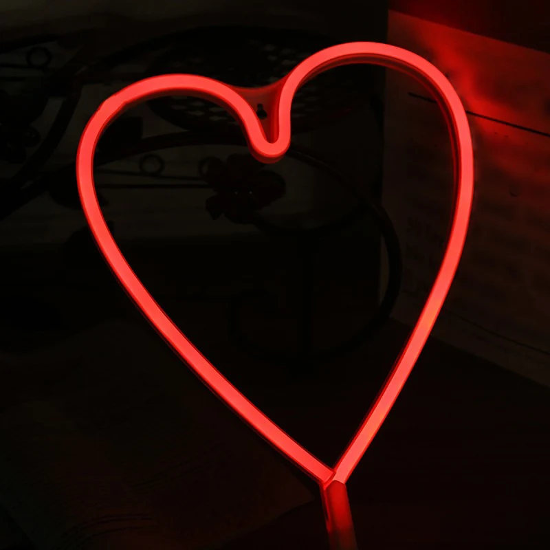 Plastic Liefdevol Hart Muur Nachtlampje Kinderstijl Plug- LED Wit Nachtkastje Lamp Clearhalo