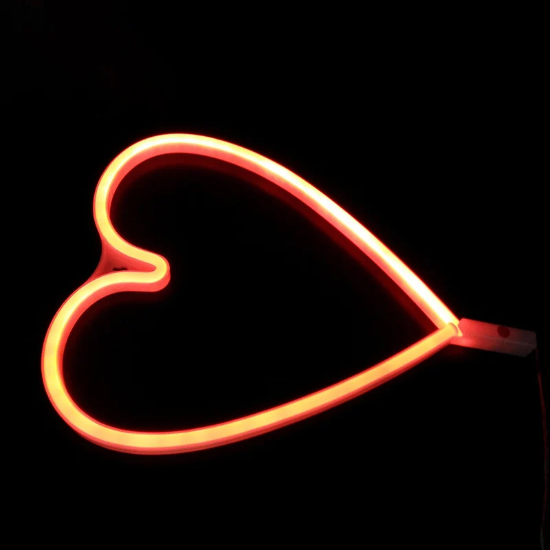 Plastic Liefdevol Hart Muur Nachtlampje Kinderstijl Plug- LED Wit Nachtkastje Lamp Clearhalo