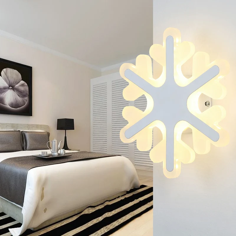 Platte cartoonvorm wandlamp moderne stijlvolle acryl LED-wandlamp wit voor trap Clearhalo