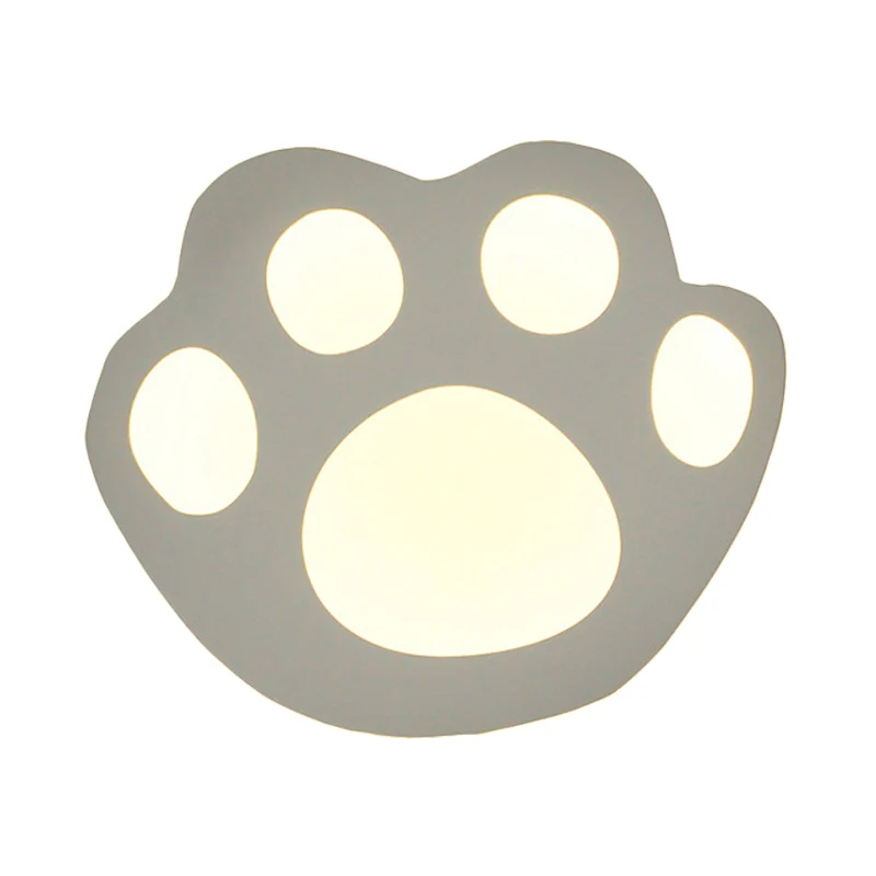 Platte cartoonvorm wandlamp moderne stijlvolle acryl LED-wandlamp wit voor trap Clearhalo