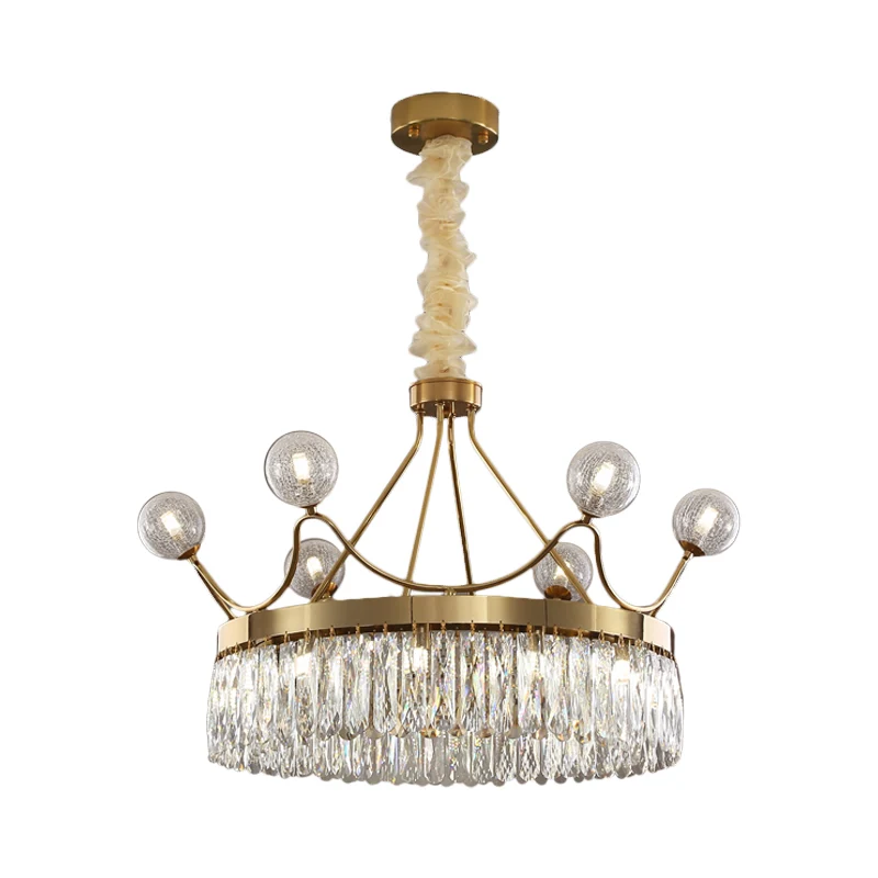 Rechthoekig gesneden kristallen kroonkroonluchter, eigentijdse hangende hanglamp met 13 lampen goud Clearhalo