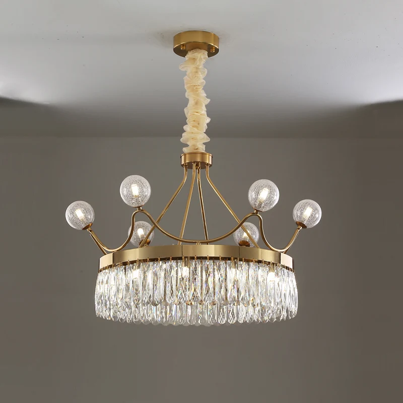 Rechthoekig gesneden kristallen kroonkroonluchter, eigentijdse hangende hanglamp met 13 lampen goud Clearhalo
