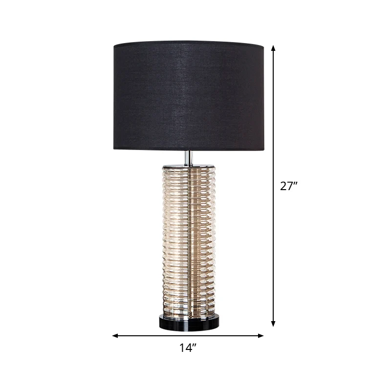 Rechtzijdige kap Taaklamp Modernisme Stof 1 lamp Leesboeklamp zwart Clearhalo