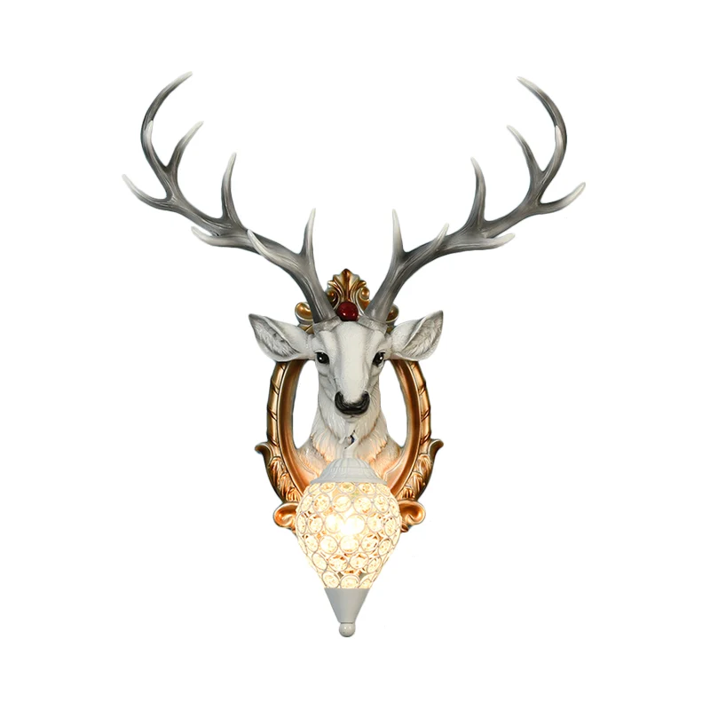 Regendruppel-sconce met één lamp, gerasterd, wit/geel kristal, wandgemonteerde lamp met harshert, 19,5"/24,5" breed Clearhalo