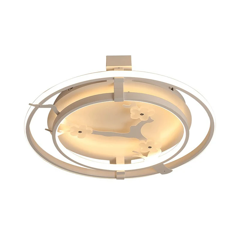 Ring semi-gemonteerde verlichting minimalistisch metaal 17"/21"/25" W LED wit plafondinbouw met bloemmotief warm/wit licht...