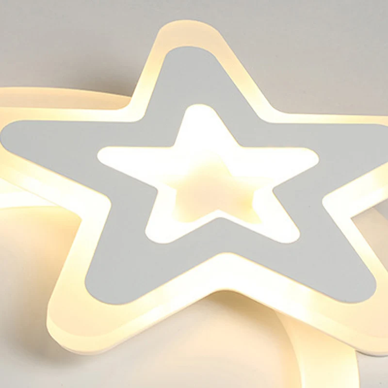 Ring&Star kinderkamer plafondlamp acryl wit Mooie LED-plafondlamp Clearhalo