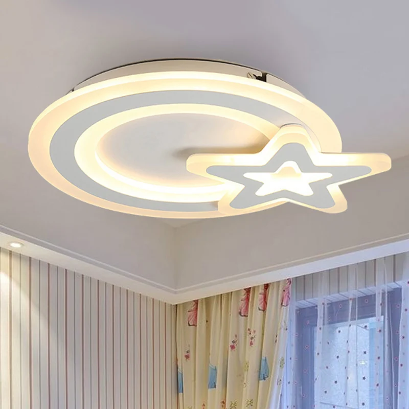 Ring&Star kinderkamer plafondlamp acryl wit Mooie LED-plafondlamp Clearhalo