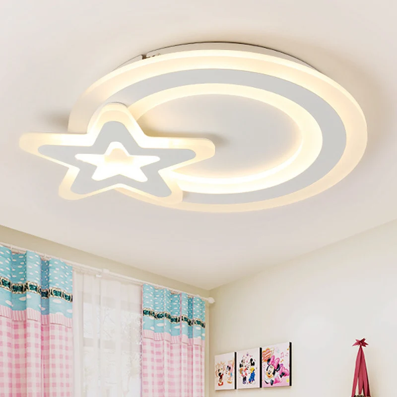 Ring&Star kinderkamer plafondlamp acryl wit Mooie LED-plafondlamp Clearhalo