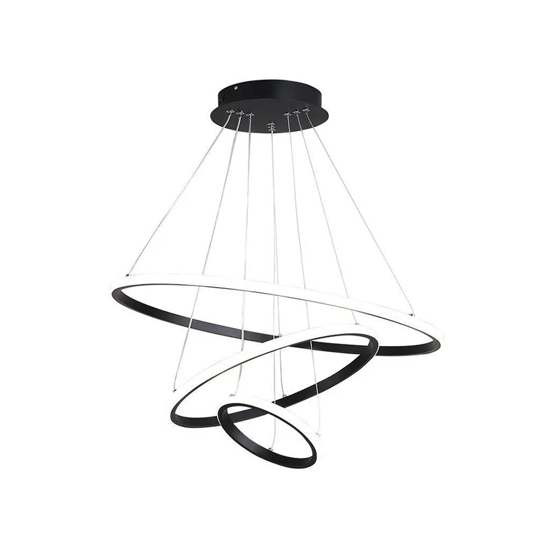 Ronde LED-plafondophanglamp Minimalisme Acrylkroonluchter voor eetkamer Clearhalo