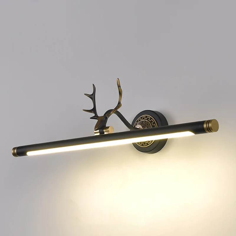 Rustieke gewei wandlamp metaal draaibaar LED-buisijdelheidslichtarmatuur voor badkamer Clearhalo