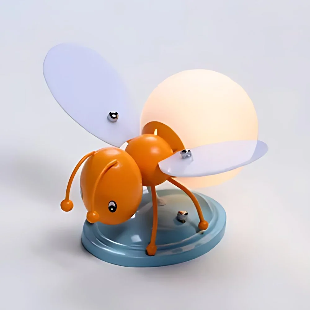 Rustieke stijl Bee Sconce Light Single Bulb metalen wandlamp voor kleuterschool kinderslaapkamer Clearhalo