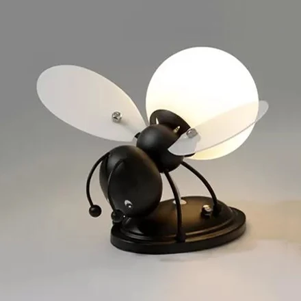 Rustieke stijl Bee Sconce Light Single Bulb metalen wandlamp voor kleuterschool kinderslaapkamer Clearhalo