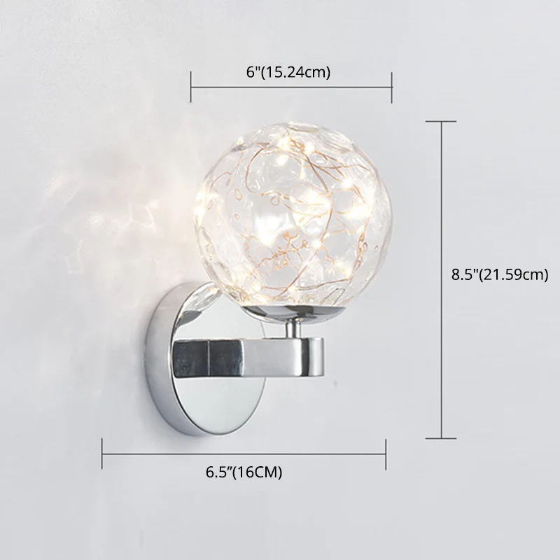 Scandinavische moderne schanslicht ronde vorm ster wandlamp voor slaapkamer woonkamer Clearhalo