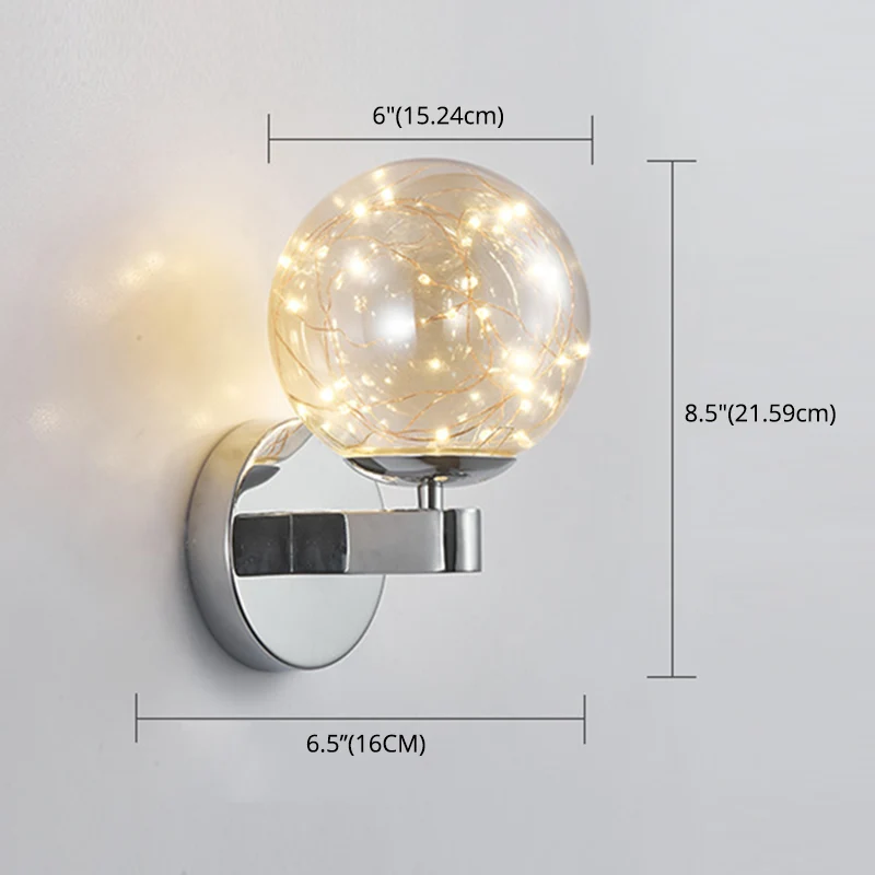 Scandinavische moderne schanslicht ronde vorm ster wandlamp voor slaapkamer woonkamer Clearhalo