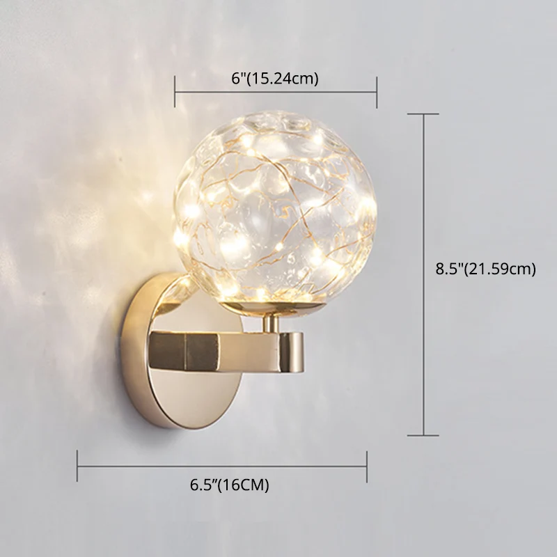 Scandinavische moderne schanslicht ronde vorm ster wandlamp voor slaapkamer woonkamer Clearhalo