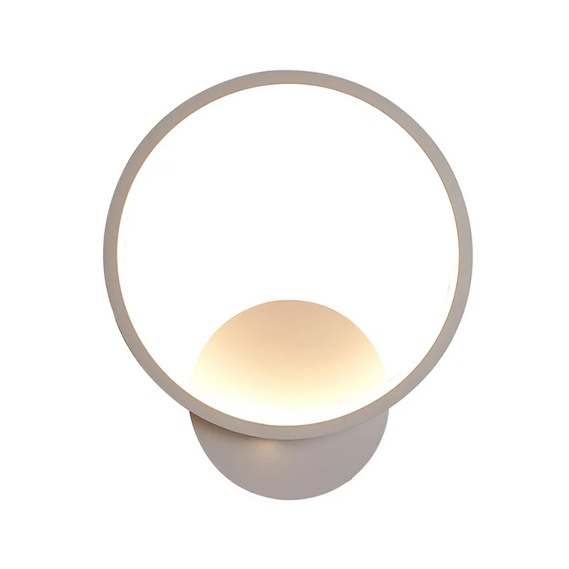 Schaduwrijke schansverlichting Scandinavische stijl acryl gang LED-wandlamp wit Clearhalo