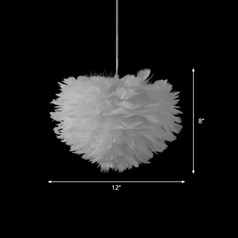 Set van Scandinavische boom/kroon/bloemen hanglamp Veren/transparant/acryl ophangverlichting voor één slaapkamer wit Clear...