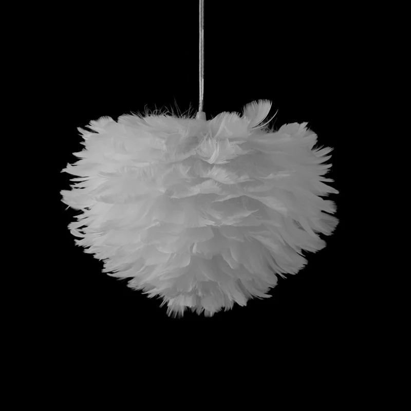 Set van Scandinavische boom/kroon/bloemen hanglamp Veren/transparant/acryl ophangverlichting voor één slaapkamer wit Clear...