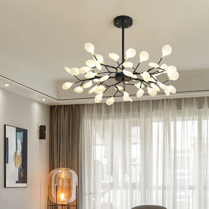 Simplistische Firefly kroonluchter hanglamp acryl woonkamer LED hanglamp Clearhalo