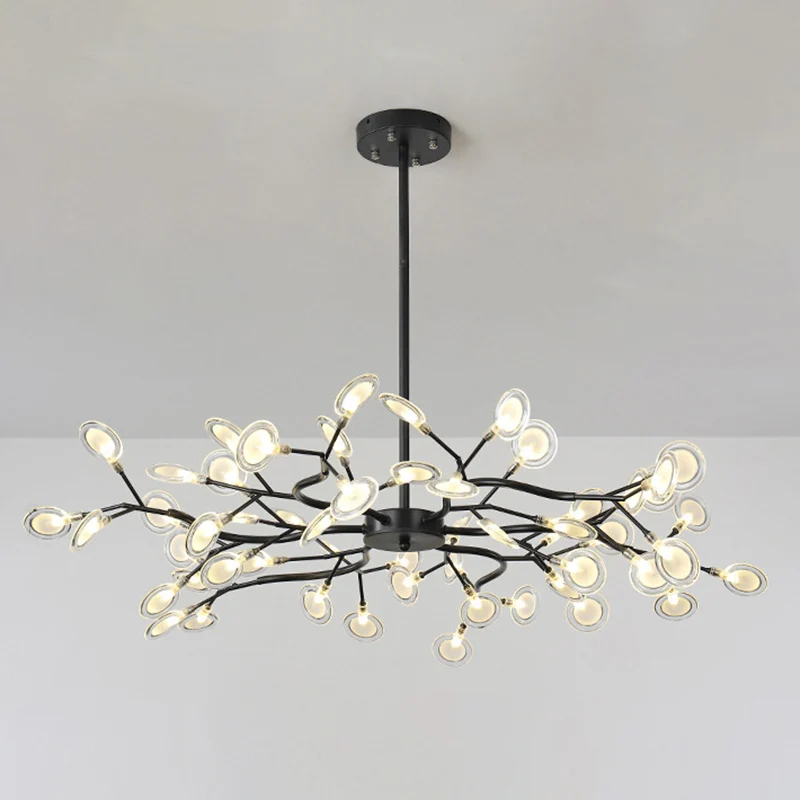 Simplistische Firefly kroonluchter hanglamp acryl woonkamer LED hanglamp Clearhalo