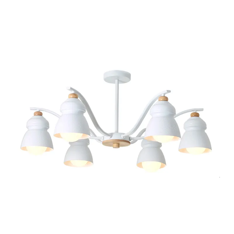 Slaapkamer Kalebas Hangende Kroonluchter Lamp Metaal Modern Design Stijl Hanglamp Clearhalo