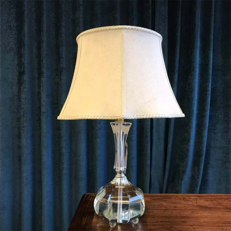 Slaapkamerleeslamp met 1 lamp, modernisme, grijze nachtkastjelamp met bel-stofkap Clearhalo