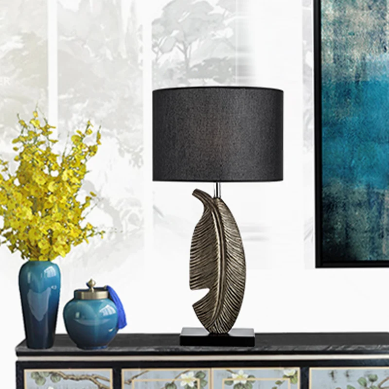 Slaapkamertaaklamp met 1 lamp, Scandinavisch zwart leesboeklicht met cilindrische stoffen kap Clearhalo