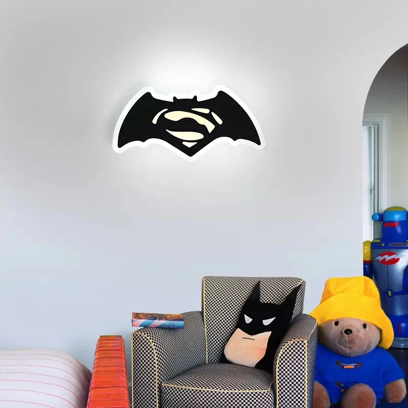 Slanke paneelwandlamp Cartoon acryl schanslamp met schattig patroon voor kinderslaapkamer Clearhalo
