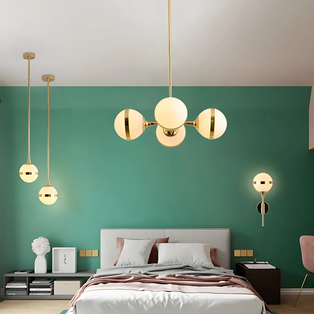 Sphere Shade E27 hanglamp moderne melkglas hanglamp wit voor eetkamer Clearhalo