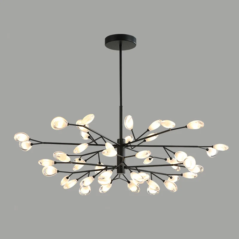 Sputnik Firefly Woonkamer LED-plafondverlichting Acryl Postmoderne kroonluchterlamp Clearhalo