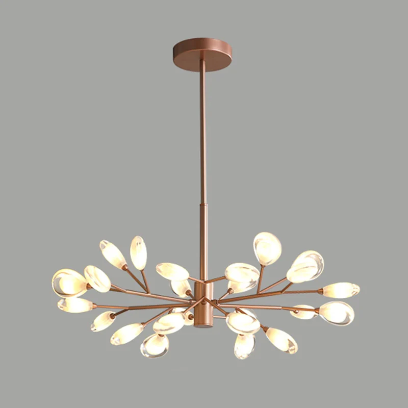 Sputnik Firefly Woonkamer LED-plafondverlichting Acryl Postmoderne kroonluchterlamp Clearhalo