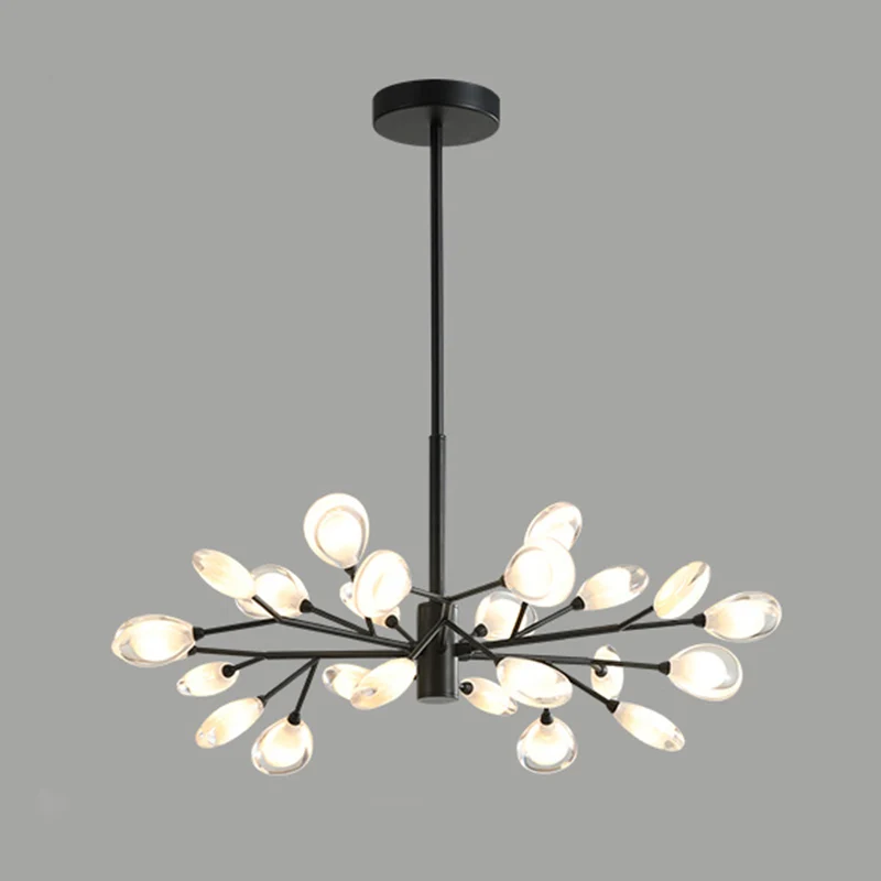 Sputnik Firefly Woonkamer LED-plafondverlichting Acryl Postmoderne kroonluchterlamp Clearhalo